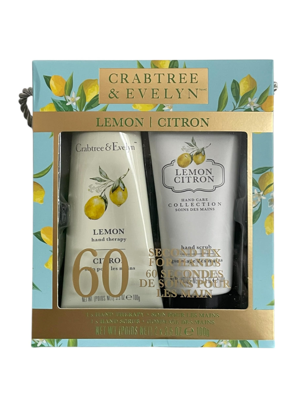 Crabtree & Evelyn Lemon Citron Hand Scrub tub for exfoliation and smooth skin