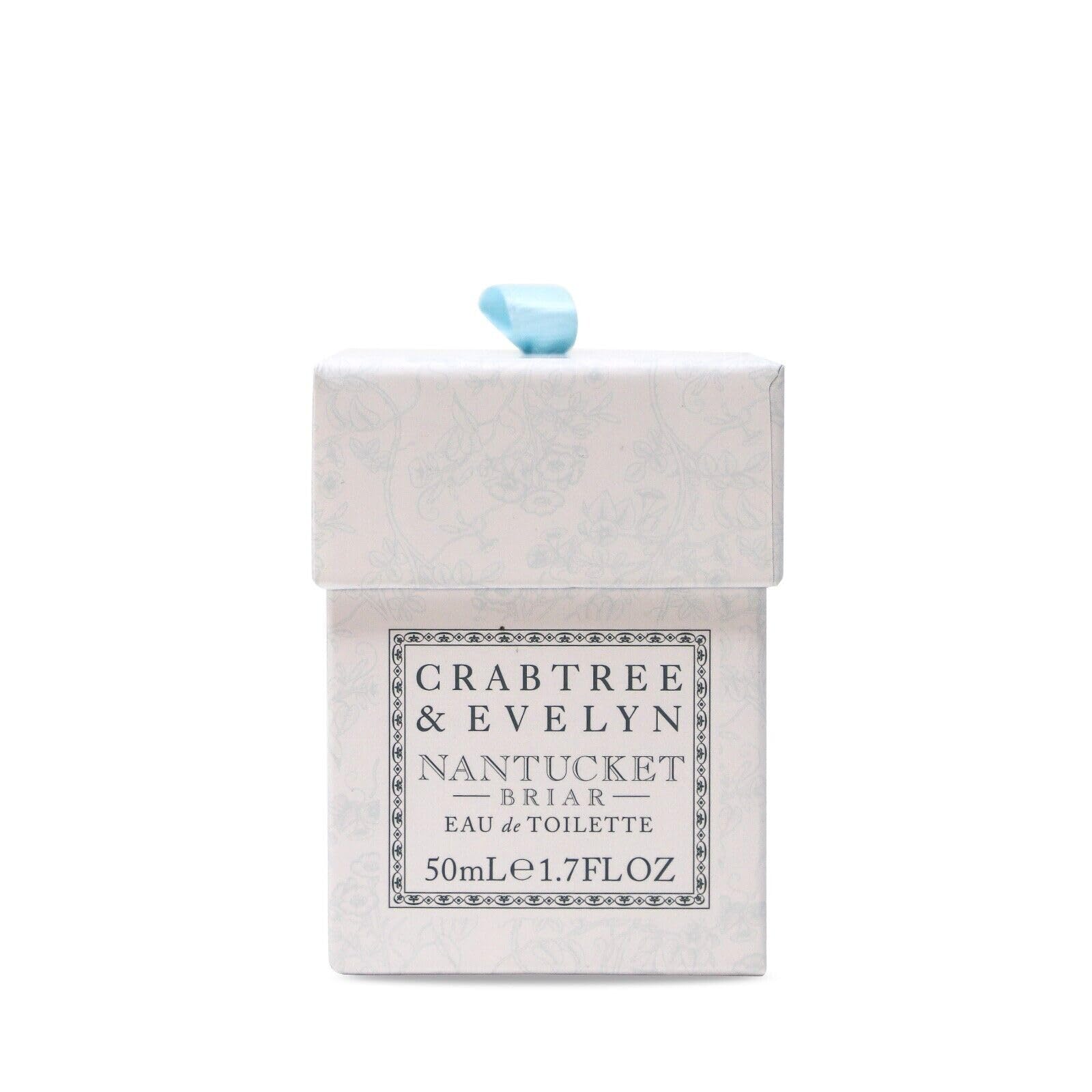 Crabtree & Evelyn Nantucket Briar cap close-up showing premium packaging