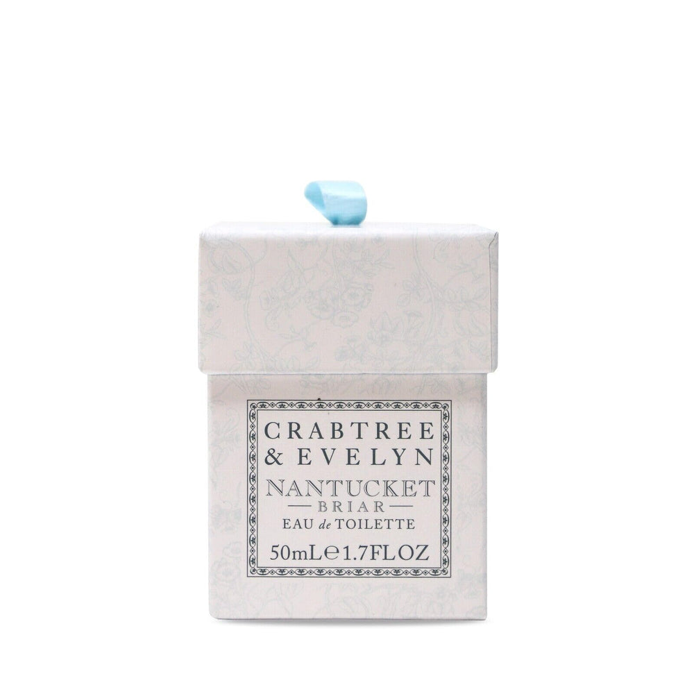 Crabtree & Evelyn Nantucket Briar cap close-up showing premium packaging