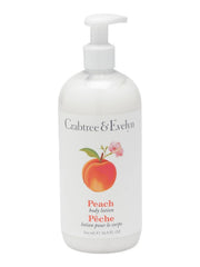 Crabtree & Evelyn Peach Body Lotion bottle delivering long-lasting hydration for soft, nourished skin.