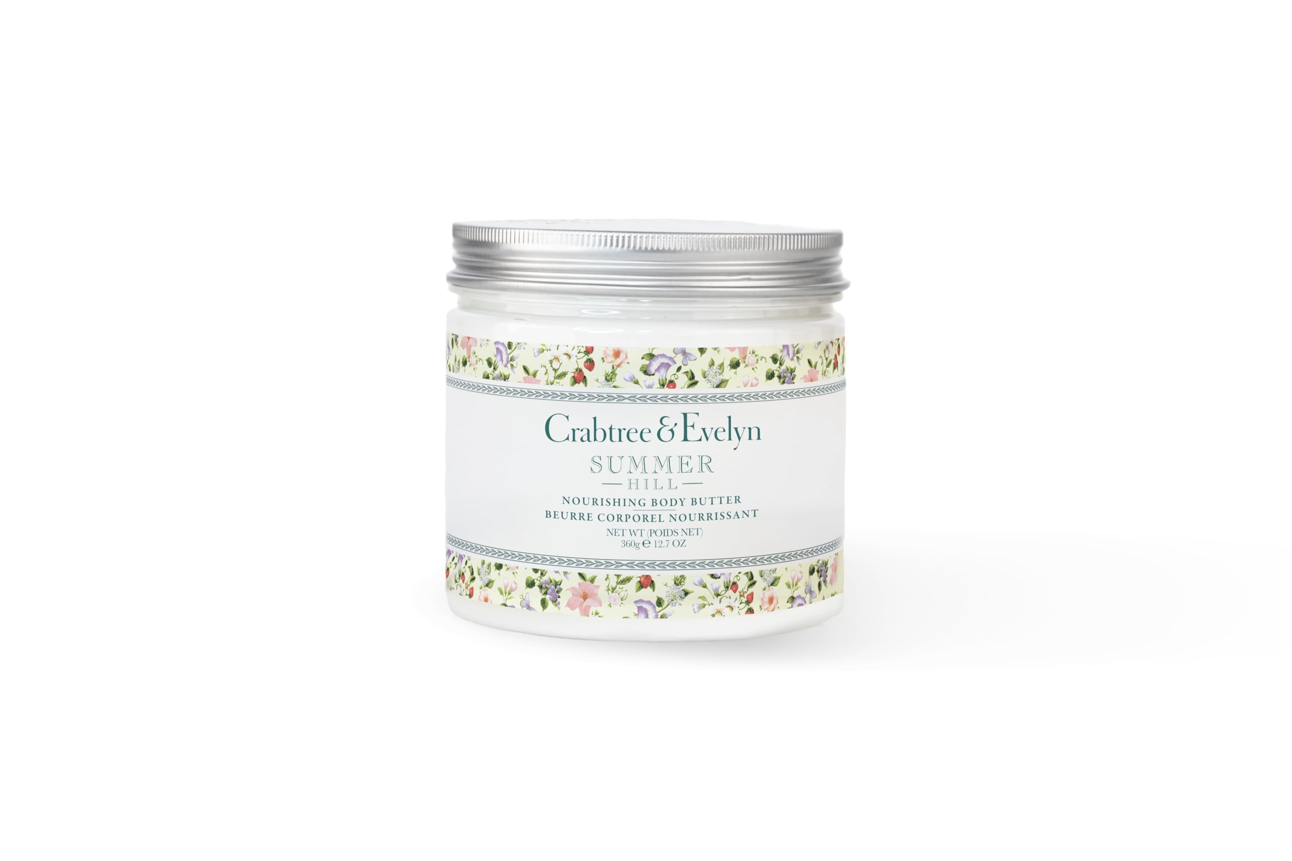 Crabtree & Evelyn Summer Hill Body Butter jar for rich hydration and signature scent.