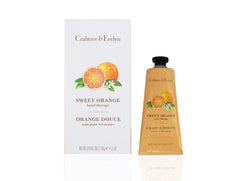 Crabtree & Evelyn Sweet Orange Hand Therapy tube close-up with rich hydration.