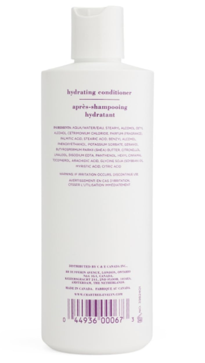 Crabtree & Evelyn Verbena Lavender conditioner pour shows smooth application for moisturized results.