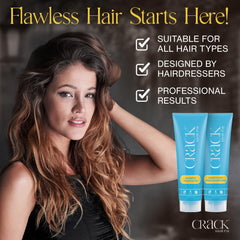 CRACK Hair Fix curls after use showing frizz control