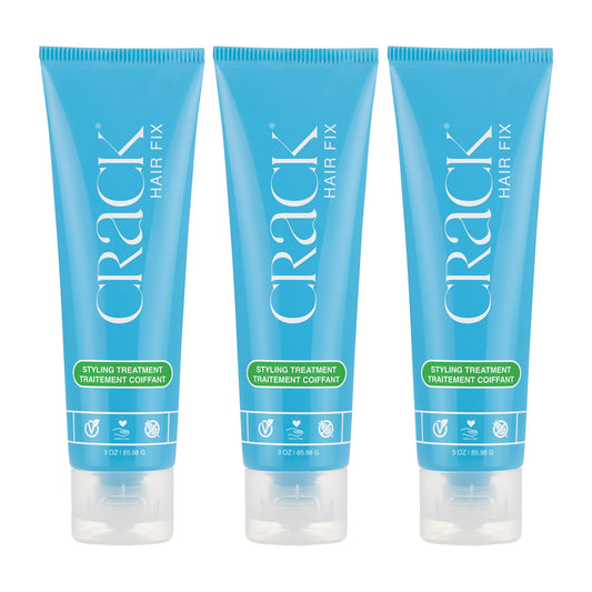 Crack Hair Fix Styling Cream bottle with smooth, frizz-controlled finish.
