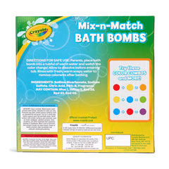 Crayola Color-Twist bomb reveals a surprise center, perfect for family bath time.