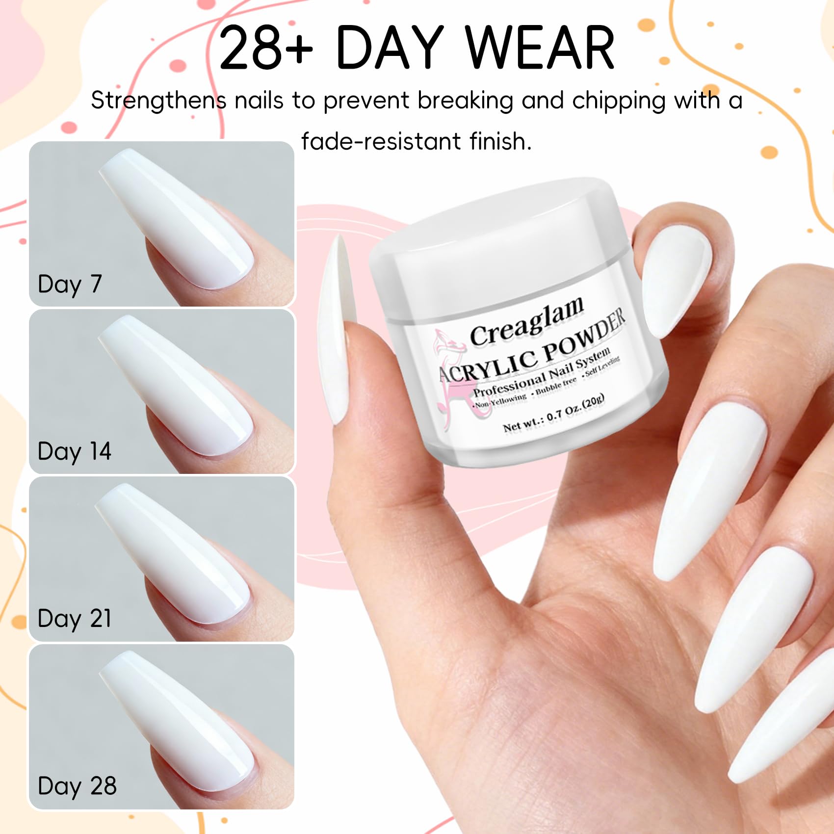 Creaglam crystal-clear non-yellowing finish