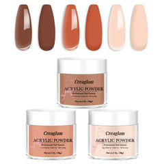 Creaglam Imperial Topaz acrylic powder jar for durable nail art.