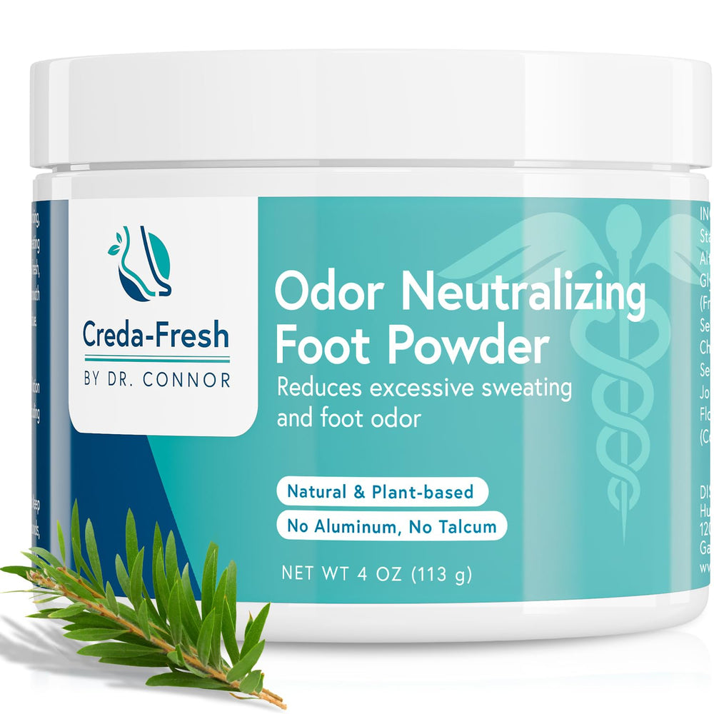 Creda-Fresh Foot Lotion to Powder application delivers a smooth texture for lasting dryness.