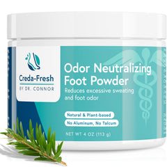 Creda-Fresh Foot Lotion to Powder application delivers a smooth texture for lasting dryness.
