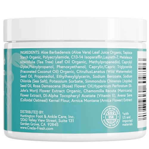 Creda-Fresh odor protection 24h keeps feet fresh and less sweaty.