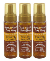 Creme Of Nature Pure Honey Curling Mousse bottle offering a light hold and soft definition