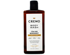 Cremo bottle label close-up emphasizing moisturizing formula