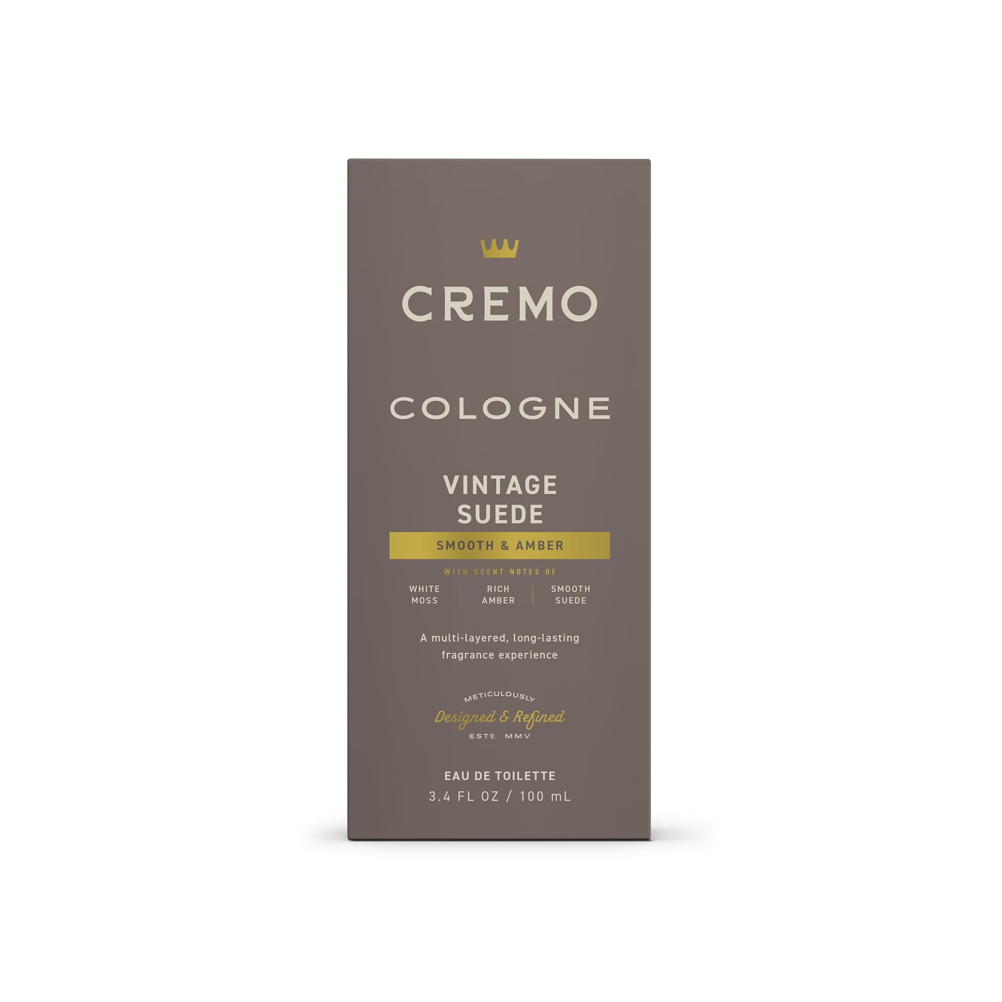 Cremo Vintage Suede hand-application, easy to apply for a refined scent.