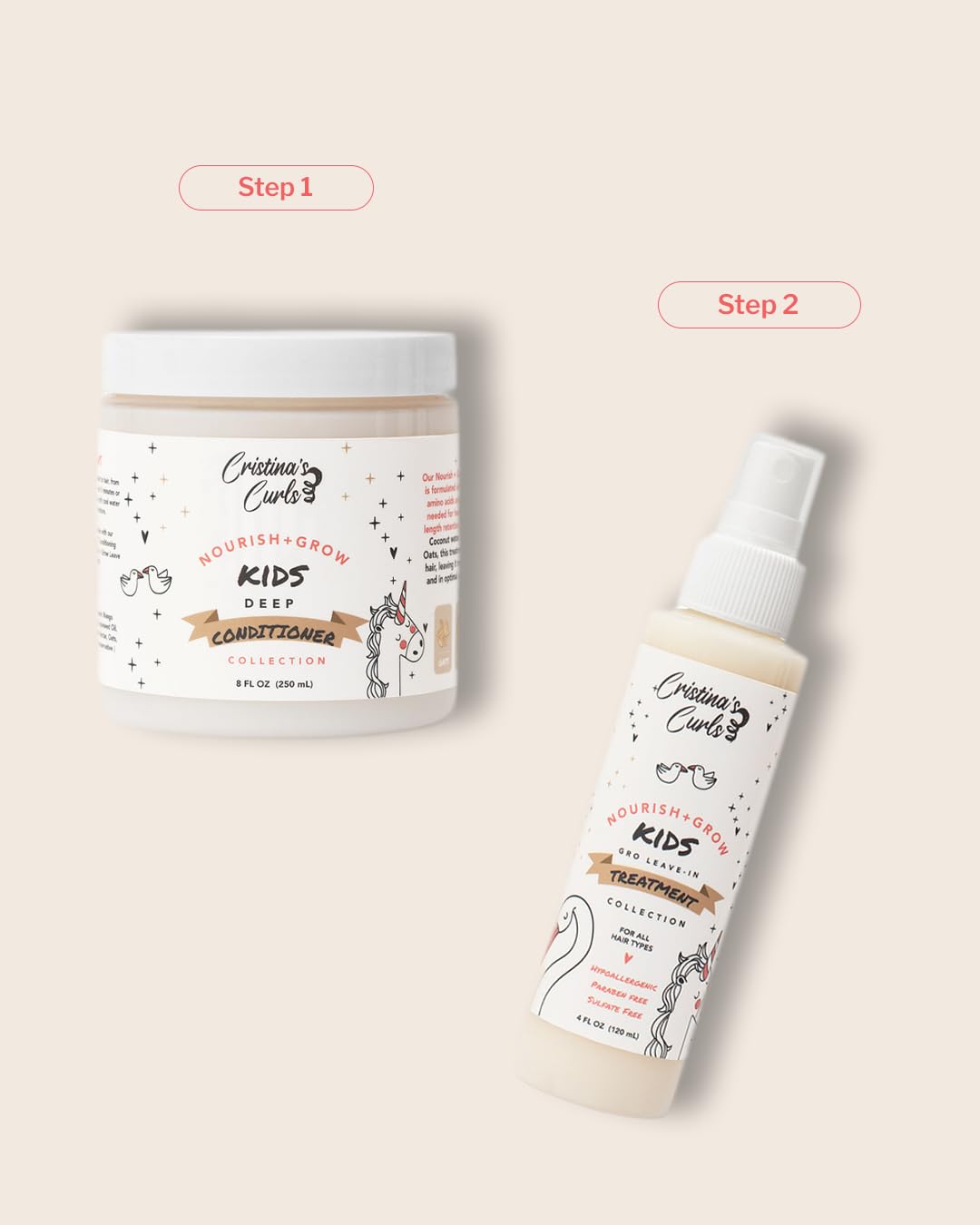 Cristina's Curls Kids Deep Conditioner rinse cool for extra shine