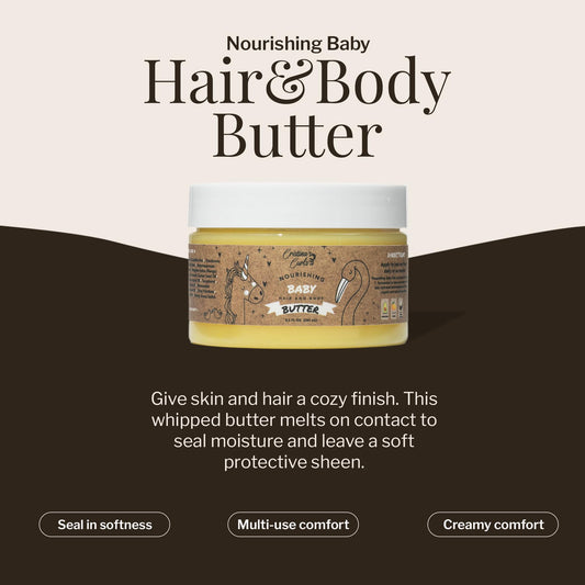 Cristina's Curls Nourishing Butter delivers a soft-sheen on hair after application.