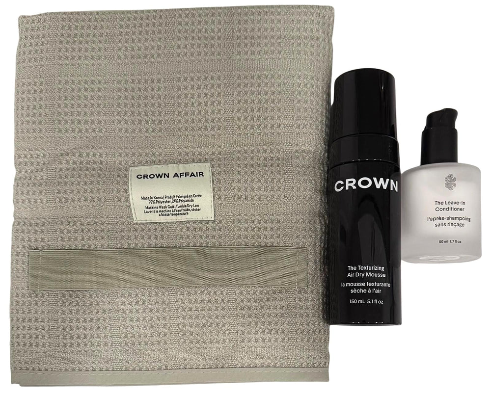 Crown Affair Air Dry Ritual leave-in bottle hydrates and detangles for smooth hair