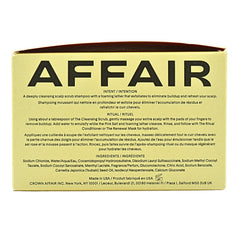 Crown Affair scrub with Bolivian pink salt and hydrating oils shown for nourishing cleanse