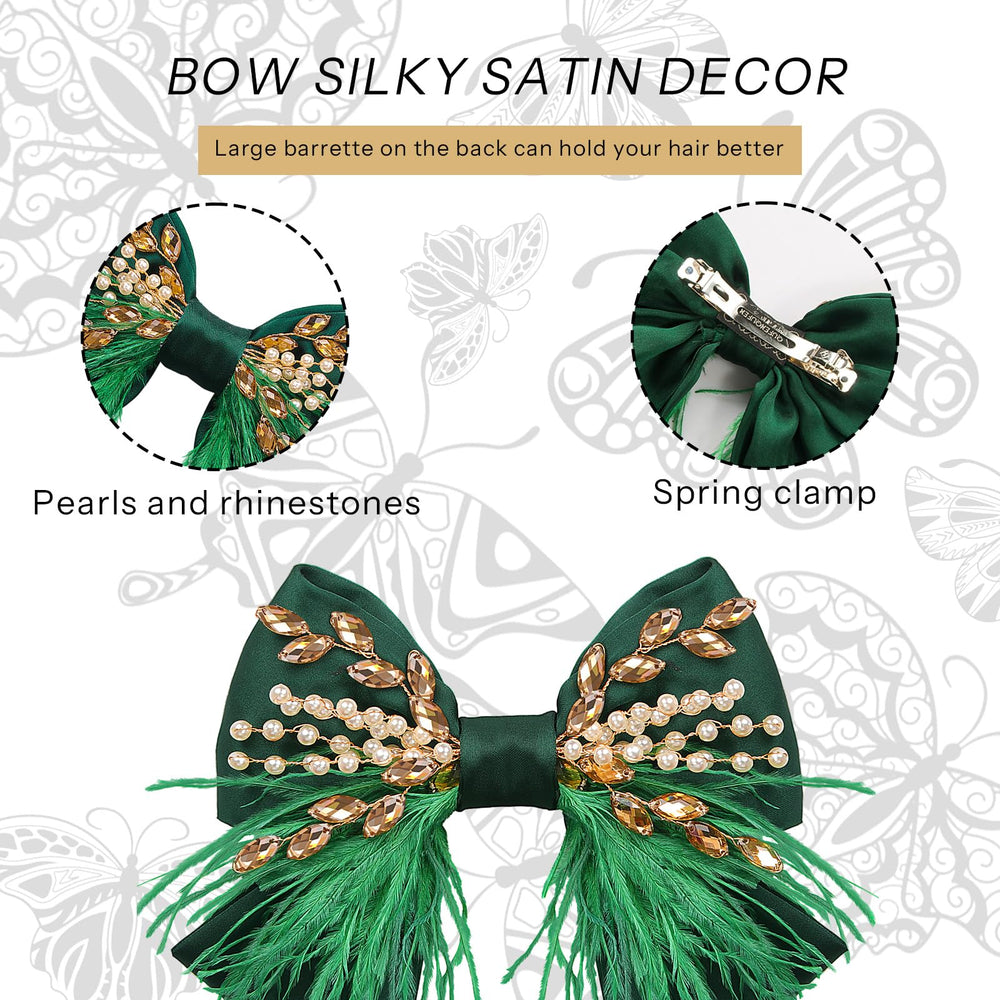 Crown Guide versatile hair bows clip for weddings, parties, daily wear.