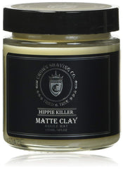 Crown Shaving Hippie Killer Matte Styling Clay front view showing natural texture and matte finish.