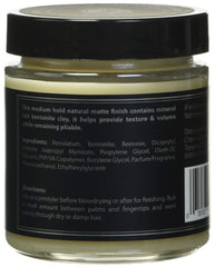Crown Shaving Hippie Killer Matte Styling Clay jar close-up with label and ingredients.