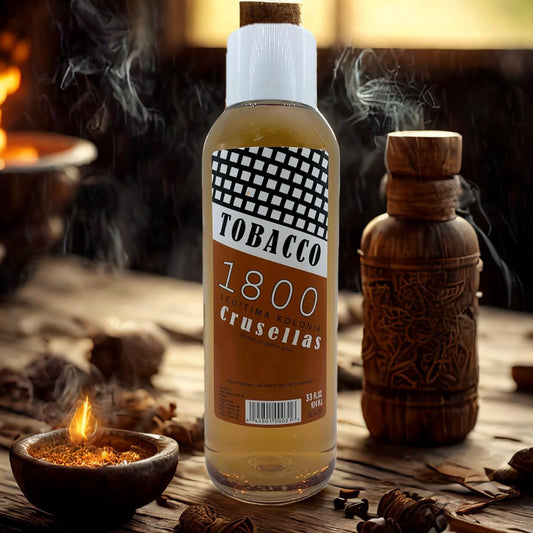 Crusellas Legitima 1800 Tobacco Splash packaging to inspire authentic, premium cologne experience.