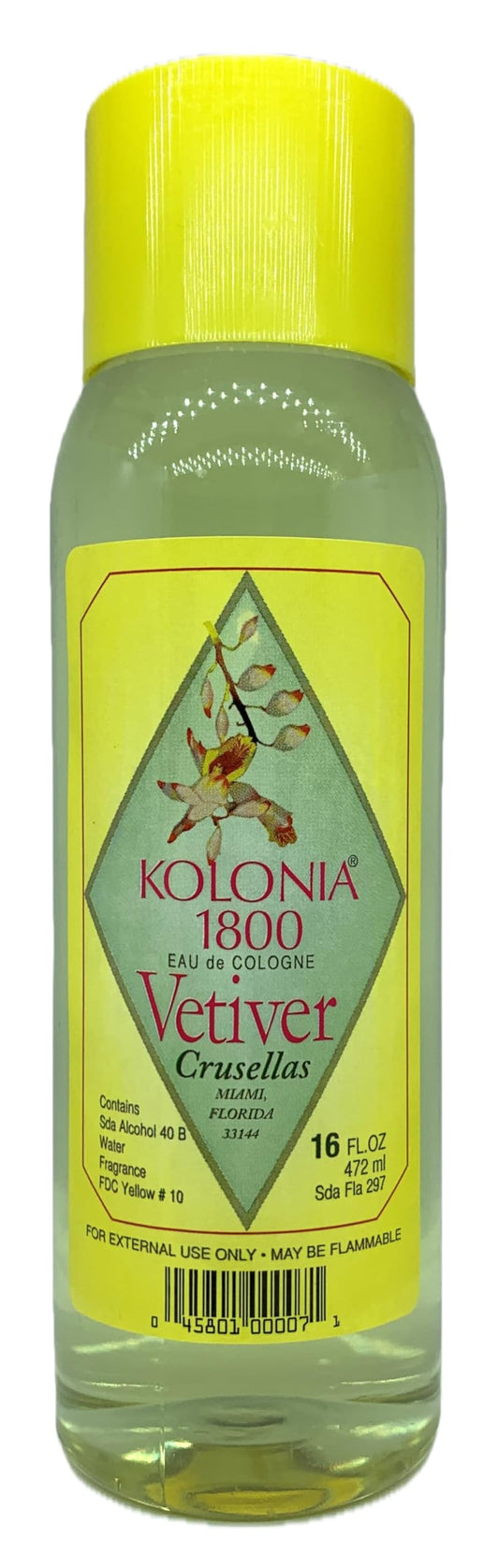 Crusellas Legitima Kolonia 1800 Vetiver bottle for calm focus and relaxation
