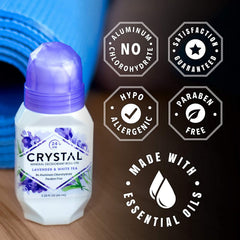 Crystal Essence roll-on being applied for a quick refresh.