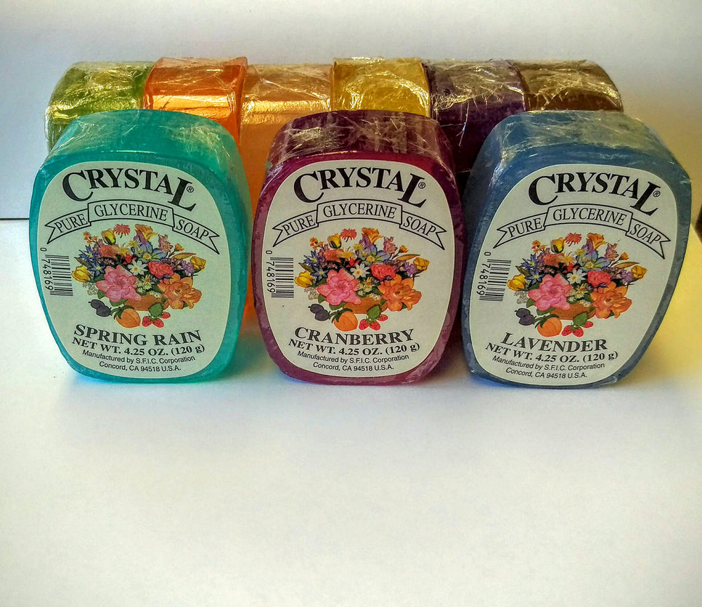 Crystal glycerine soap bar ocean breeze offers refreshing feel during showers