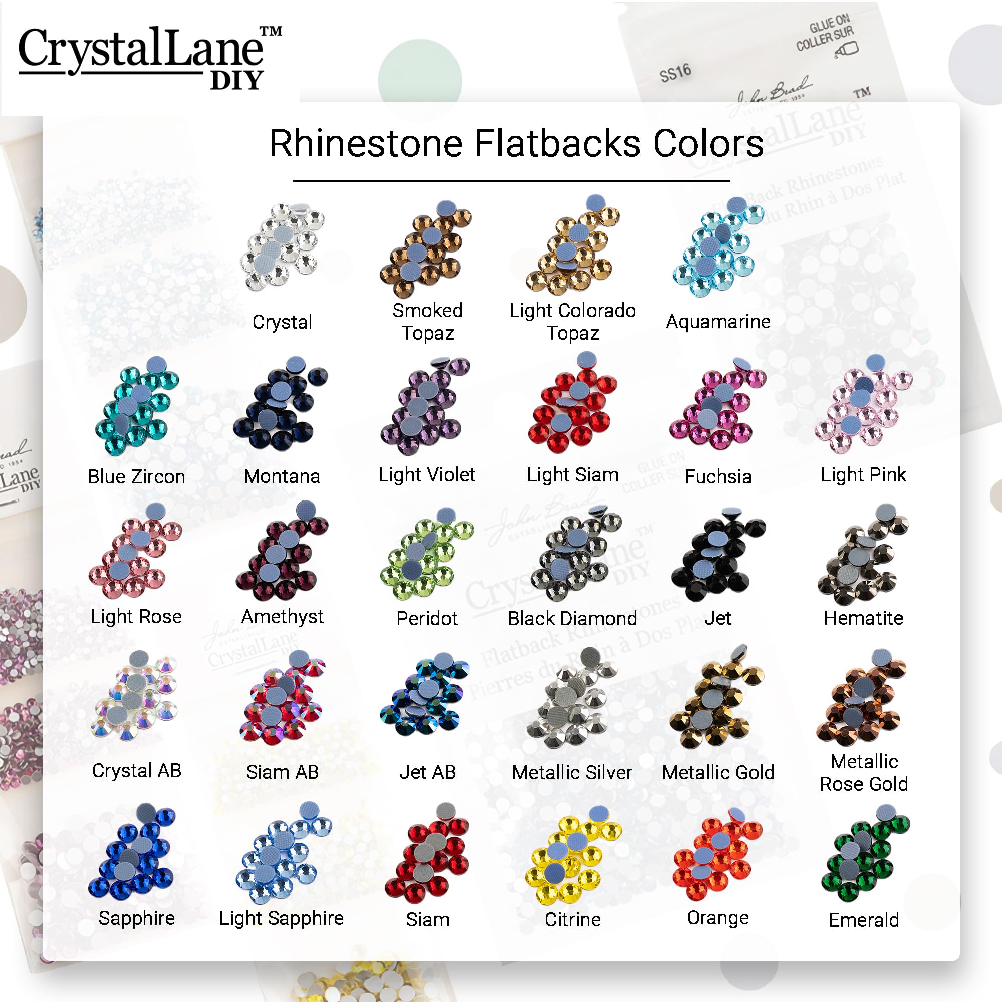 Crystal Lane Diy Citrine sparkle enhances clothing details
