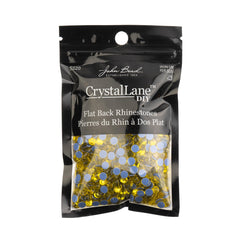 Crystal Lane Diy sparkling Citrine rhinestones add durable sparkle to garments