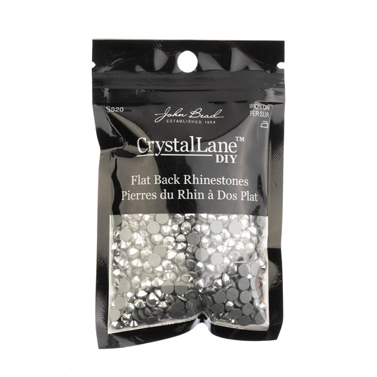 Crystal Lane DIY closeup shine reveals 4.7mm sparkle with clean adhesion