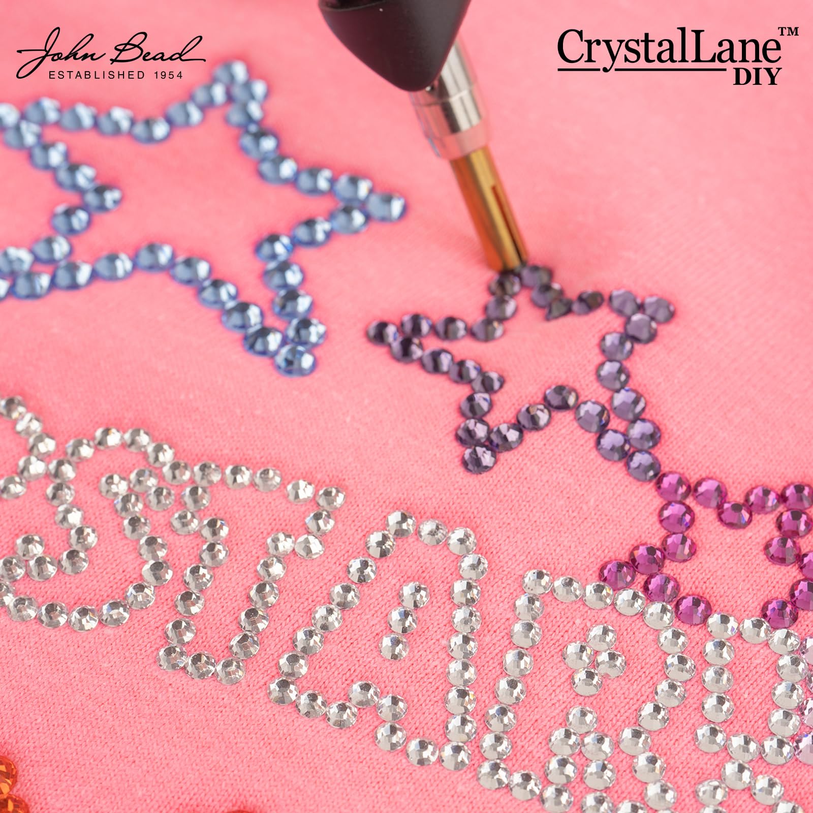 Crystal Lane Diy hematite rhinestones illuminate jackets and bags with shimmering depth.