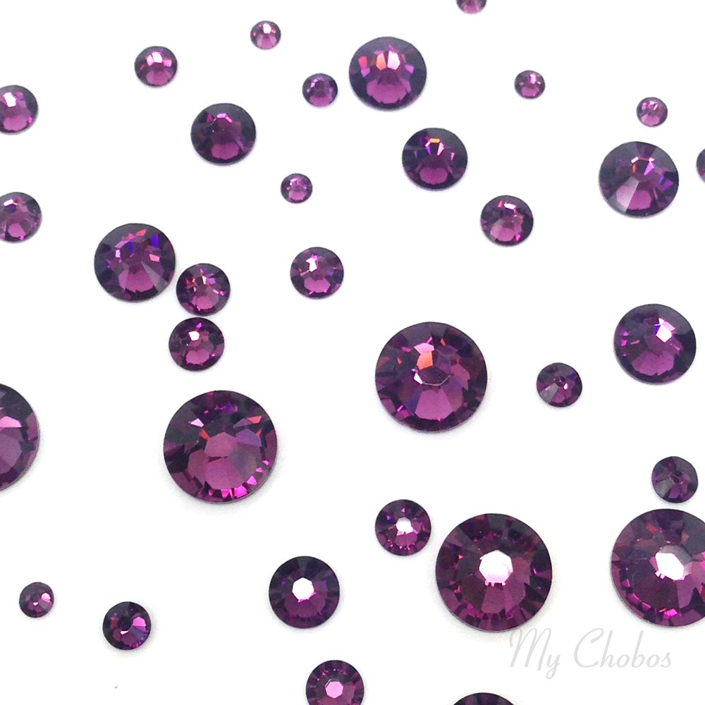 Crystal-Wholesale Amethyst 204 flatback for nail art with vivid sparkle