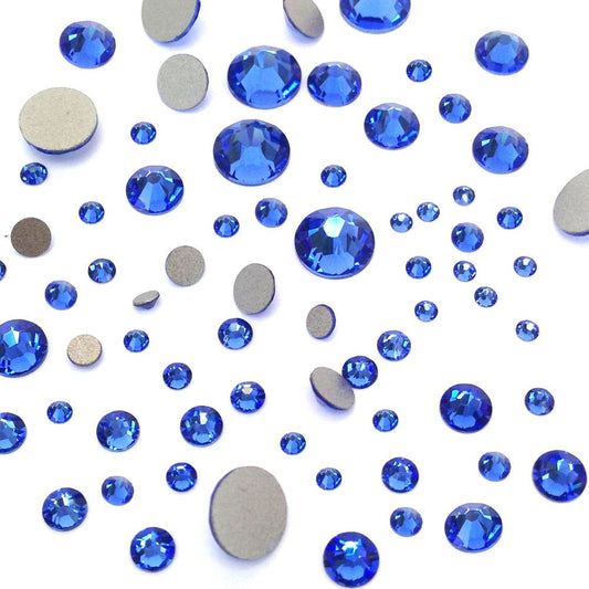Crystal-Wholesale Sapphire flatbacks blue 206 add brilliant sparkle to nail art projects