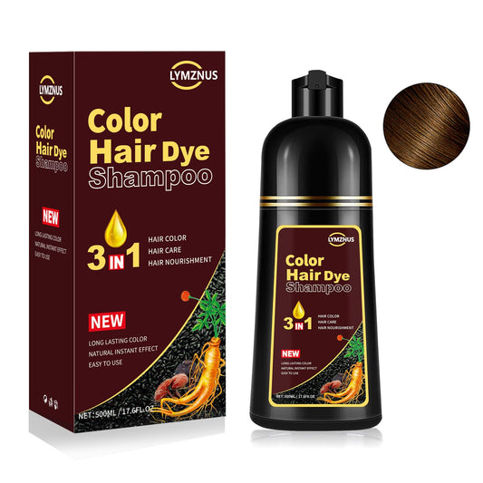 CSFDXD 3-in-1 color shampoo with gloves ready for application at home