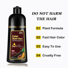 CSFDXD 3-in-1 formula nourishes while coloring for shiny, healthy-looking hair.