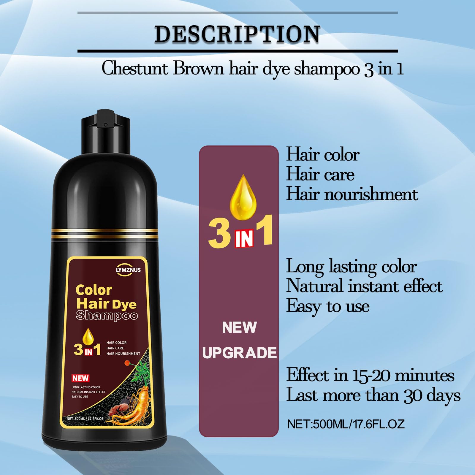 CSFDXD gray hair coverage result after use.