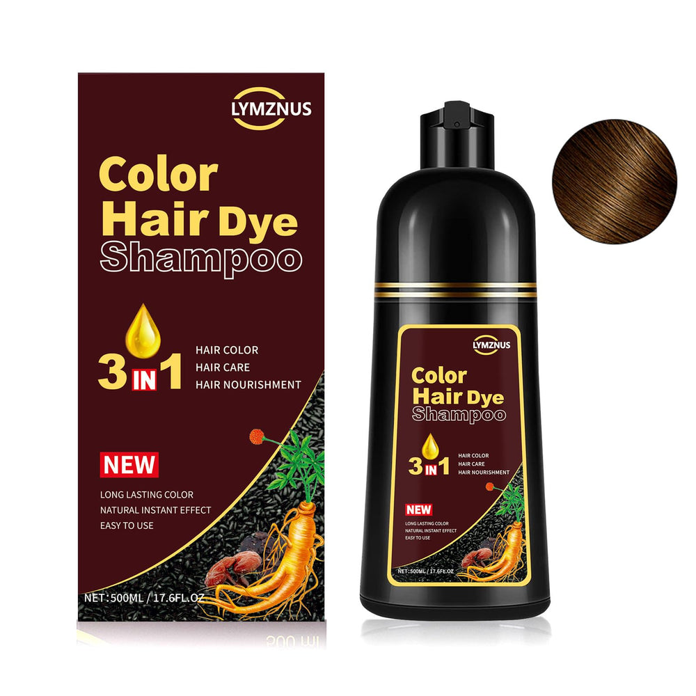 CSFDXD Instant Coffee Hair Dye Shampoo during application for quick color lift.
