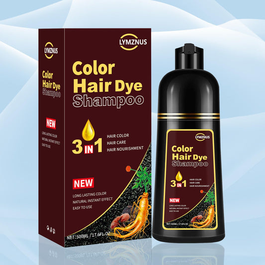 CSFDXD Instant Coffee Hair Dye Shampoo bottle for easy at-home color application.