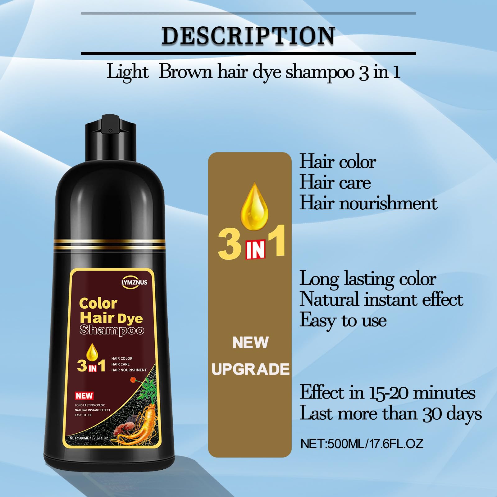 CSFDXD herbal formula with black sesame and ginseng nourishes hair