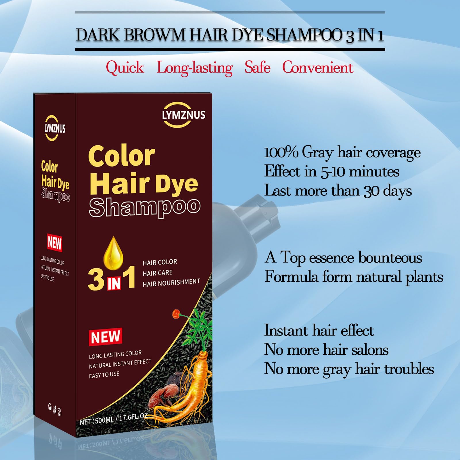 CSFDXD shampoo lather on hand showing easy application.