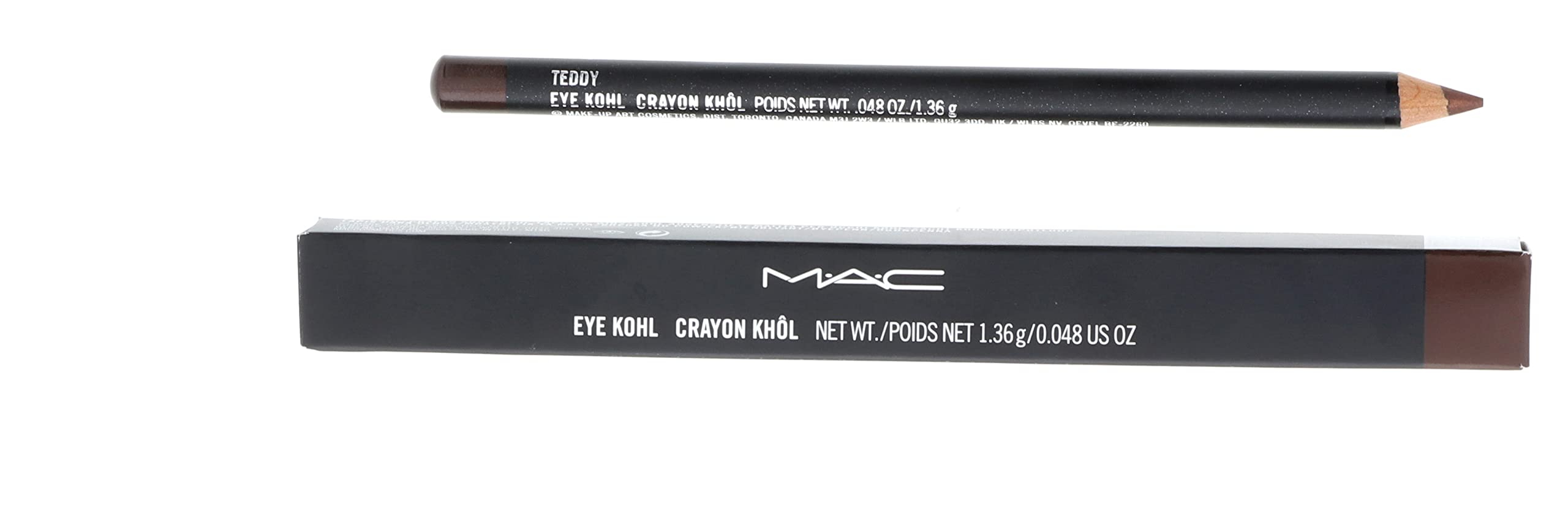 CT Capetronix MAC Eye Kohl Teddy swatch highlights soft texture for easy application.