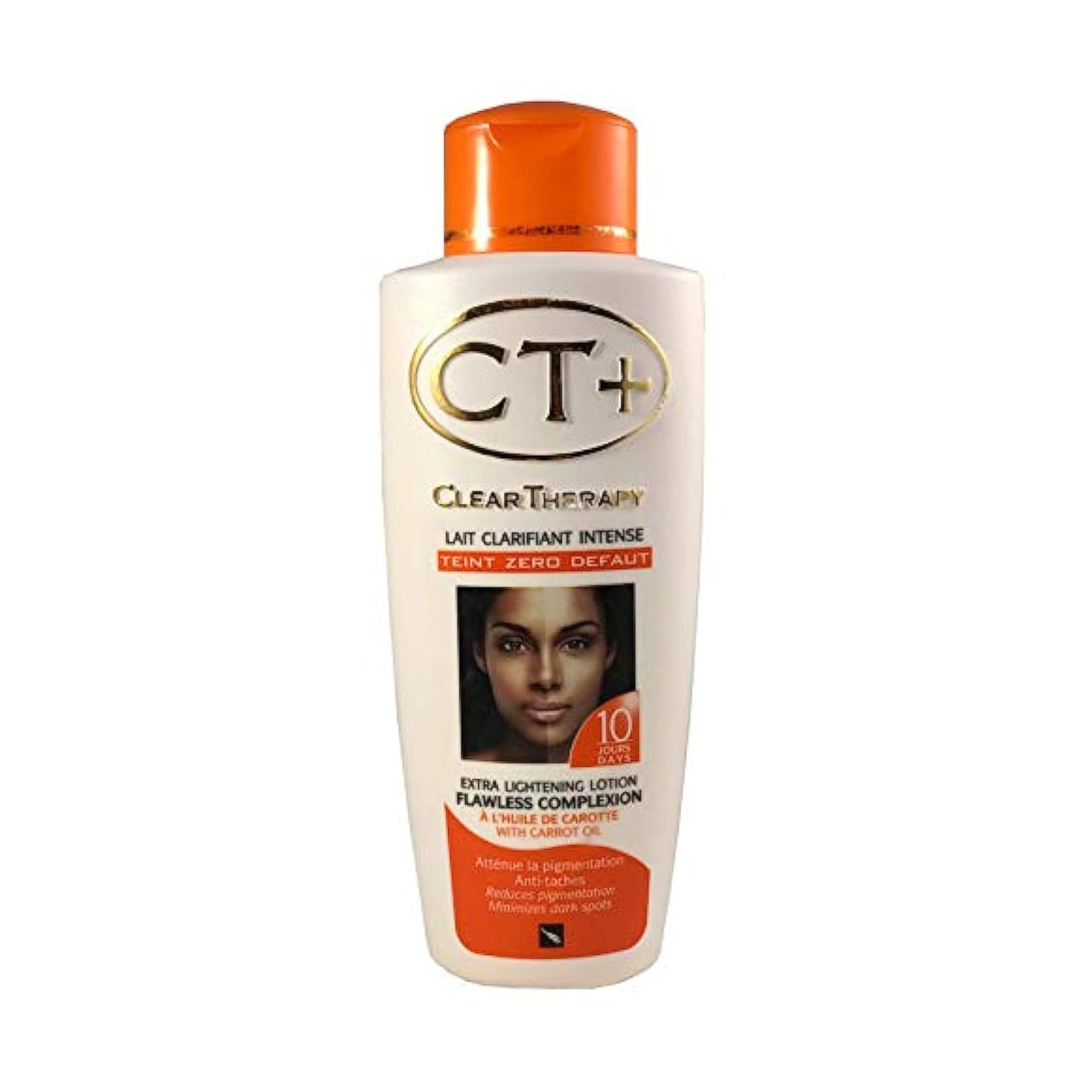 CT+ Clear Therapy Lotion bottle for quick absorption and daily hydration.