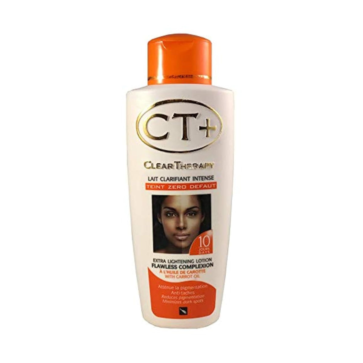 CT+ Clear Therapy Lotion bottle for quick absorption and daily hydration.