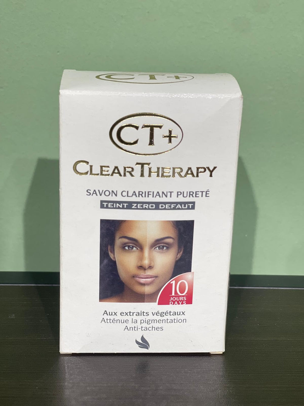 CT+ Clear Therapy serum bottle with dropper for targeted brightening