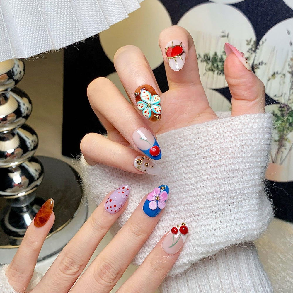 CTTHNBD almond press on nails full cover kit for quick glam