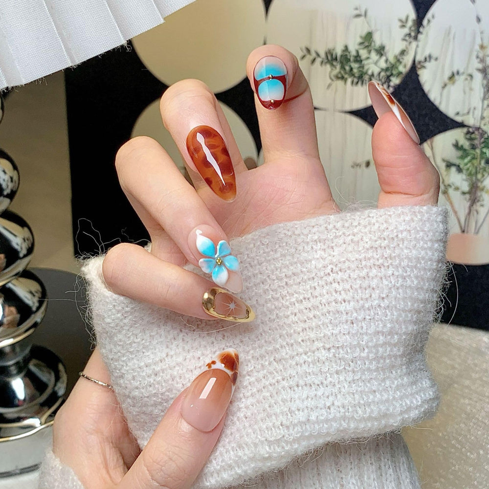 CTTHNBD press-on nails package includes file and jelly glue sticker for flexible use