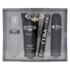 Cuba Cuba Black Men 4 Pc Gift Set elegant packaging front view