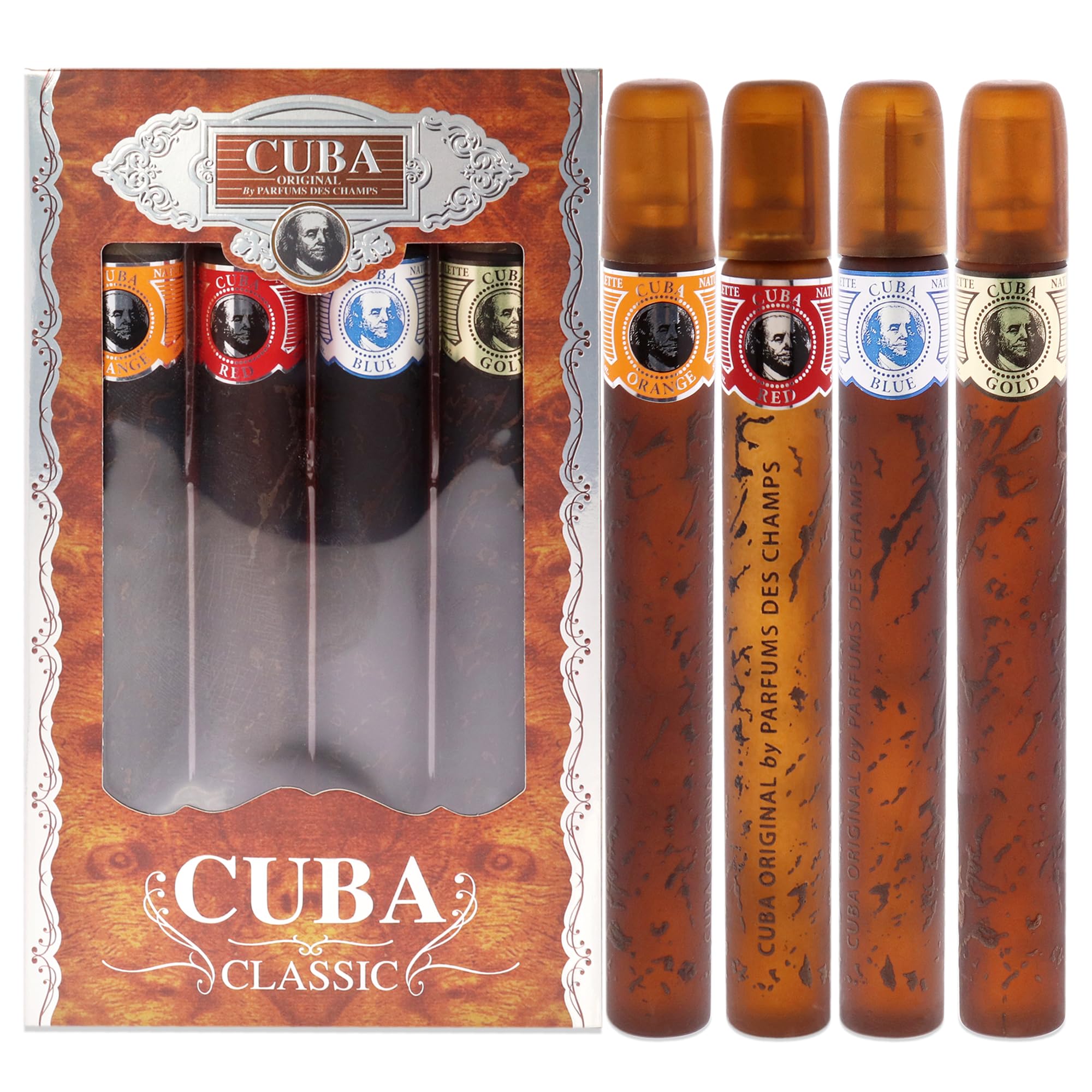 Cuba By Cuba for Men gift set box open, ideal for a stylish everyday gift.